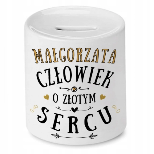 Skarbonka Dla Małgorzaty Urodziny Idealny Prezent z Nadrukiem ze Zdjęciem