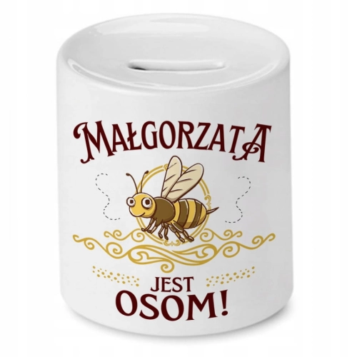 Skarbonka Dla Małgorzaty Urodziny Idealny Prezent z Nadrukiem ze Zdjęciem