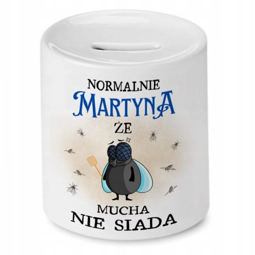 Skarbonka Dla Martyny Urodziny Idealny Prezent z Nadrukiem ze Zdjęciem