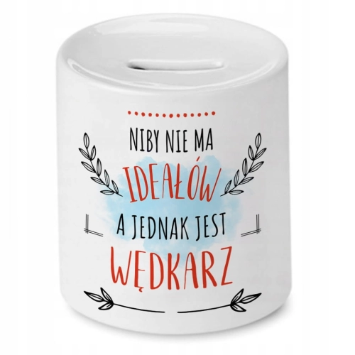 Skarbonka Dla Wędkarza na Imieniny Prezent z Nadrukiem ze Zdjęciem