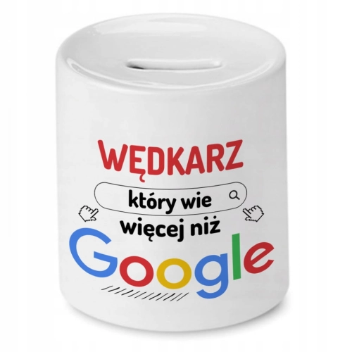 Skarbonka Dla Wędkarza na Imieniny Prezent z Nadrukiem ze Zdjęciem