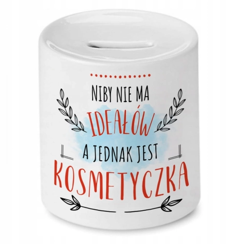 Skarbonka Dla Kosmetyczki na Imieniny Prezent z Nadrukiem ze Zdjęciem