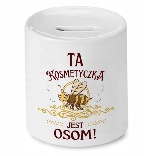 Skarbonka Dla Kosmetyczki na Imieniny Prezent z Nadrukiem ze Zdjęciem