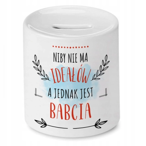 Skarbonka Dla Babci Idealny na Imieniny Prezent z Nadrukiem ze Zdjęciem