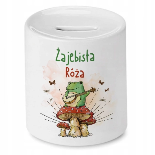 Skarbonka Dla Róży Idealny Urodziny Prezent z Nadrukiem ze Zdjęciem