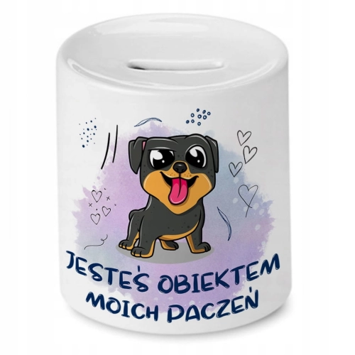 Skarbonka Z Pieskiem Piesek Psiak na Prezent z Nadrukiem ze Zdjęciem