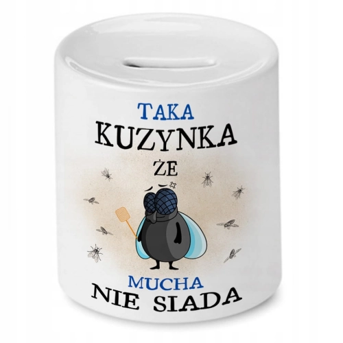 Skarbonka Dla Kuzynki na Urodziny na Prezent z Nadrukiem ze Zdjęciem