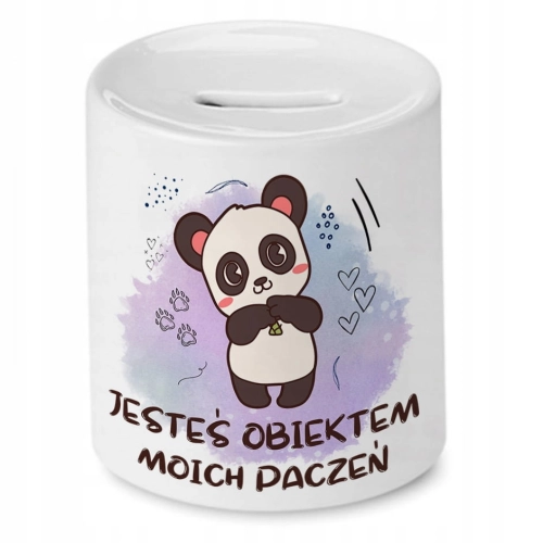 Skarbonka Z Misiem Miś Słodki na Prezent z Nadrukiem ze Zdjęciem