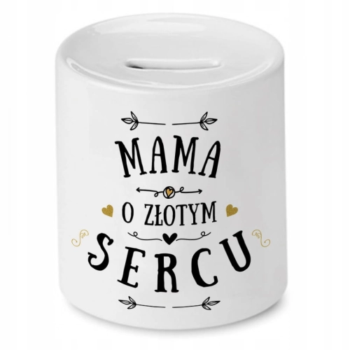 Skarbonka Dla Mamy na Dzień Mamy Urodziny Prezent z Nadrukiem ze Zdjęciem