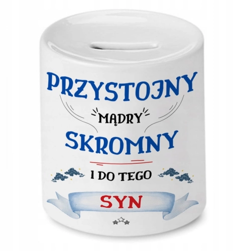 Skarbonka Dla Syna na Urodziny Prezent z Nadrukiem ze Zdjęciem