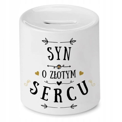 Skarbonka Dla Syna na Urodziny Prezent z Nadrukiem ze Zdjęciem