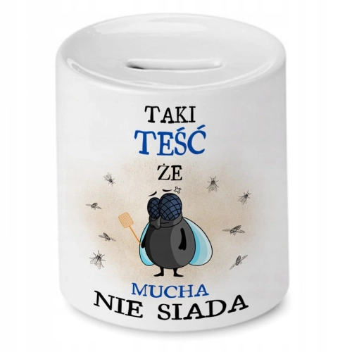 Skarbonka Dla Teścia na Urodziny Prezent z Nadrukiem ze Zdjęciem