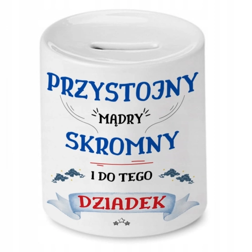 Skarbonka Dla Dziadka na Urodziny Imieniny Prezent z Nadrukiem ze Zdjęciem