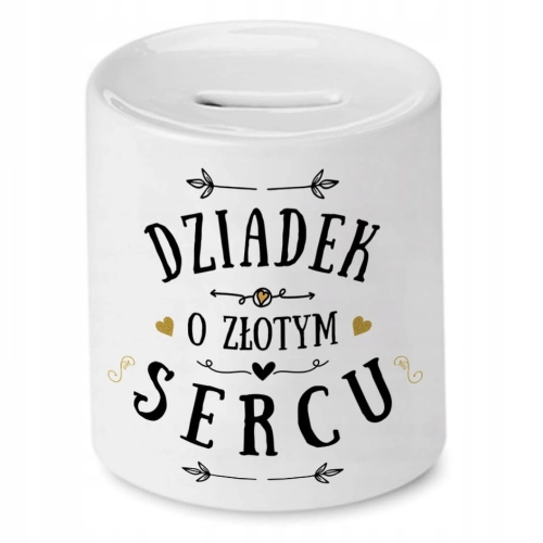 Skarbonka Dla Dziadka na Urodziny Imieniny Prezent z Nadrukiem ze Zdjęciem