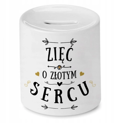 Skarbonka Dla Zięcia na Urodziny Imieniny Prezent z Nadrukiem ze Zdjęciem
