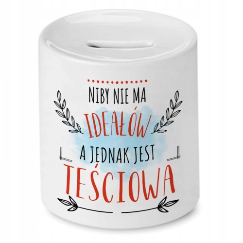 Skarbonka Dla Teściowej na Urodziny Prezent z Nadrukiem ze Zdjęciem
