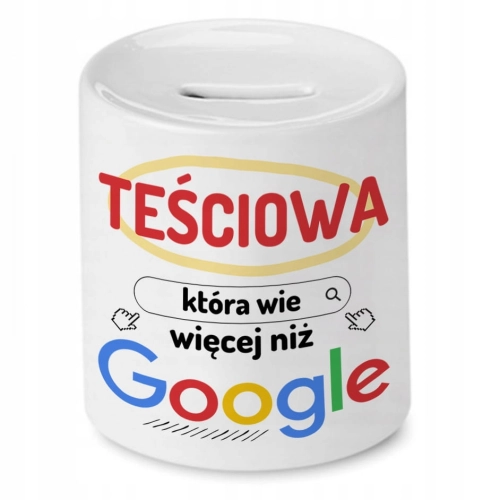 Skarbonka Dla Teściowej na Urodziny Prezent z Nadrukiem ze Zdjęciem
