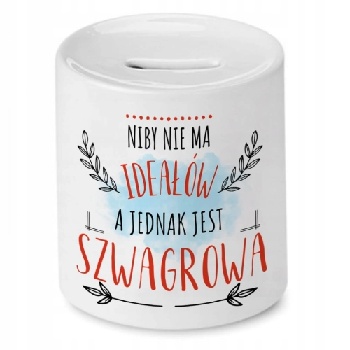Skarbonka Dla Szwagrowej Urodziny Imieniny Prezent z Nadrukiem ze Zdjęciem