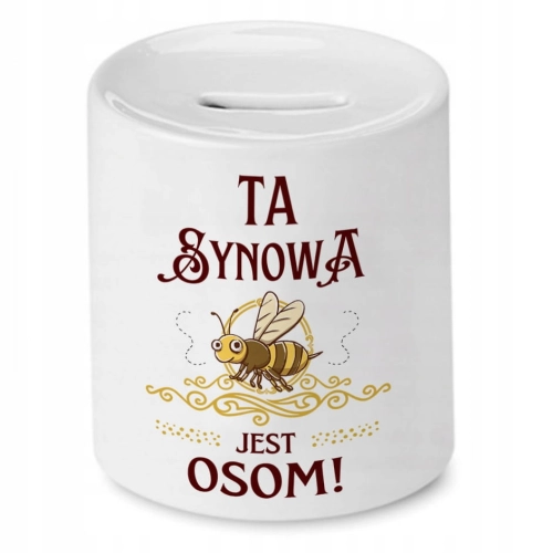 Skarbonka Dla Synowej na Urodziny Imieniny Prezent z Nadrukiem ze Zdjęciem