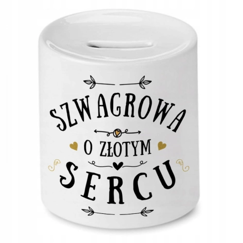 Skarbonka Dla Szwagrowej Urodziny Imieniny Prezent z Nadrukiem ze Zdjęciem