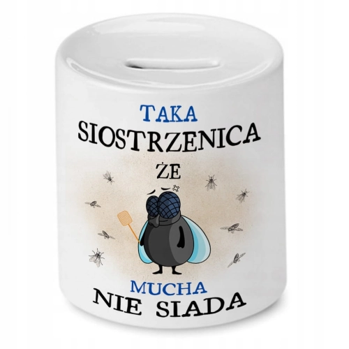 Skarbonka Dla Siostrzenicy na Urodziny na Prezent z Nadrukiem ze Zdjęciem