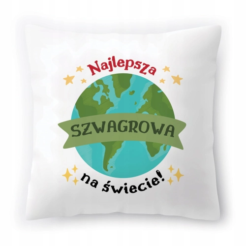 Poduszka Dla Szwagrowej na Urodziny na Prezent z Nadrukiem ze Zdjęciem