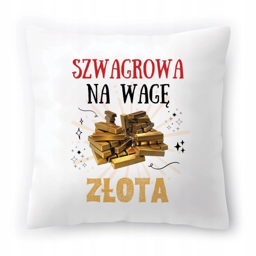 Poduszka Dla Szwagrowej na Urodziny na Prezent z Nadrukiem ze Zdjęciem