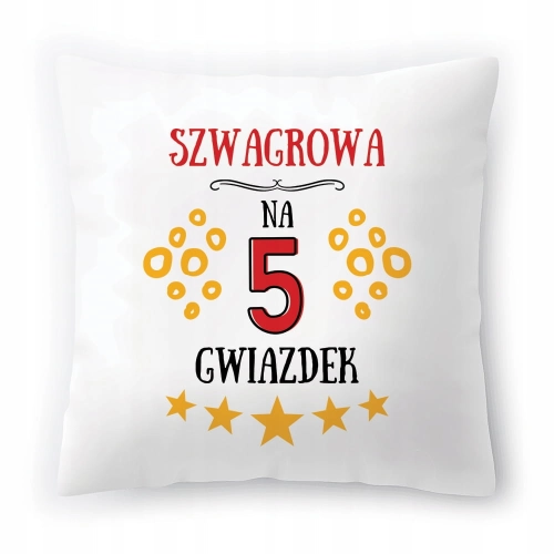 Poduszka Dla Szwagrowej na Urodziny na Prezent z Nadrukiem ze Zdjęciem