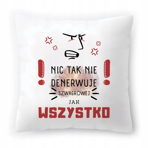 Poduszka Dla Szwagrowej na Urodziny na Prezent z Nadrukiem ze Zdjęciem