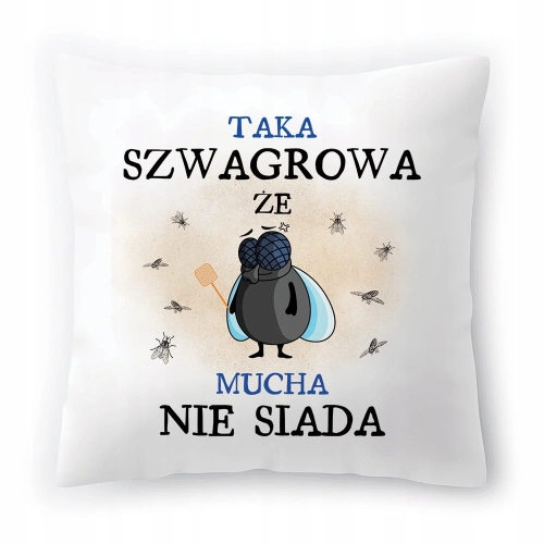 Poduszka Dla Szwagrowej na Urodziny na Prezent z Nadrukiem ze Zdjęciem