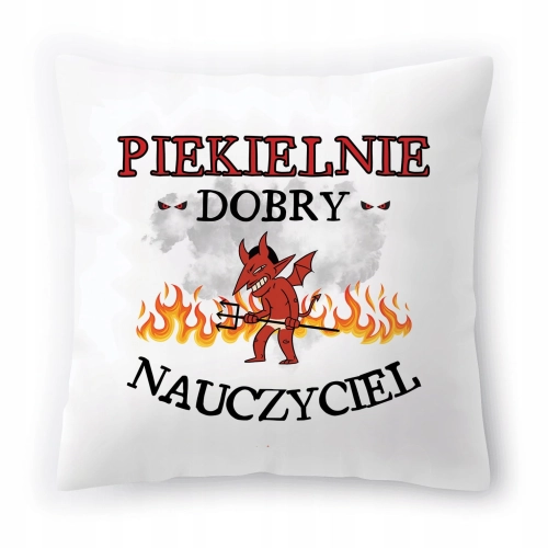 Poduszka Dla Nauczyciela na Urodziny na Prezent z Nadrukiem ze Zdjęciem