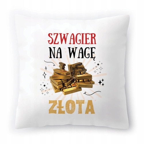 Poduszka Dla Szwagra na Urodziny na Prezent z Nadrukiem ze Zdjęciem