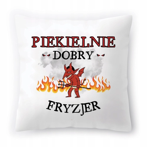 Poduszka Dla Fryzjera na Urodziny na Prezent z Nadrukiem ze Zdjęciem