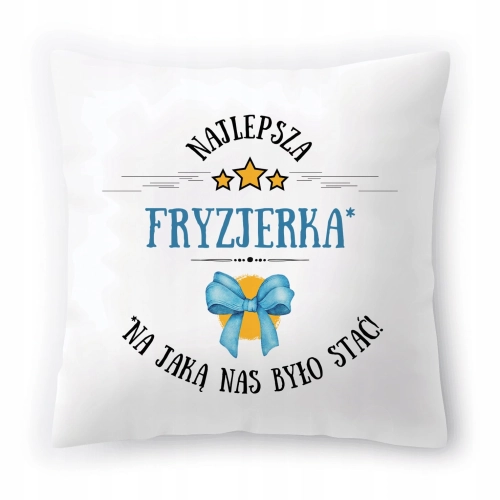 Poduszka Dla Fryzjerki na Urodziny na Prezent z Nadrukiem ze Zdjęciem