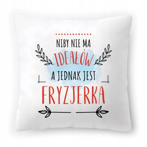 Poduszka Dla Fryzjerki na Urodziny na Prezent z Nadrukiem ze Zdjęciem