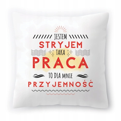 Poduszka Dla Stryja na Urodziny na Prezent z Nadrukiem ze Zdjęciem