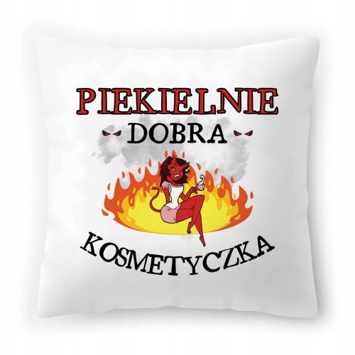Poduszka Dla Kosmetyczki na Urodziny Prezent z Nadrukiem ze Zdjęciem
