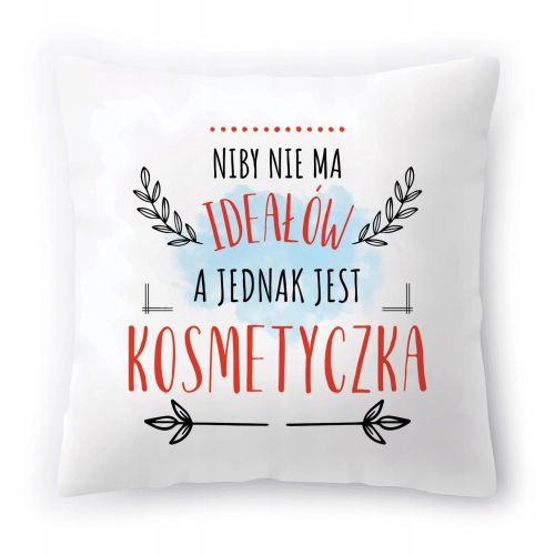 Poduszka Dla Kosmetyczki na Urodziny Prezent z Nadrukiem ze Zdjęciem