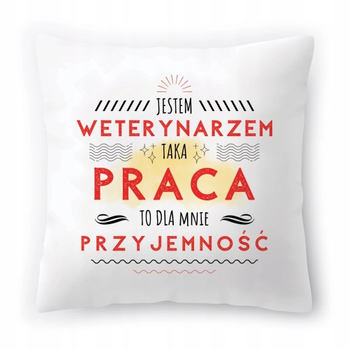 Poduszka Dla Weterynarza na Urodziny Prezent z Nadrukiem ze Zdjęciem