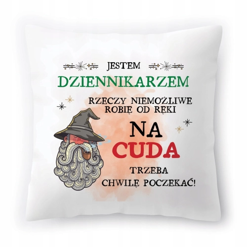 Poduszka Dla Dziennikarza na Urodziny Prezent z Nadrukiem ze Zdjęciem