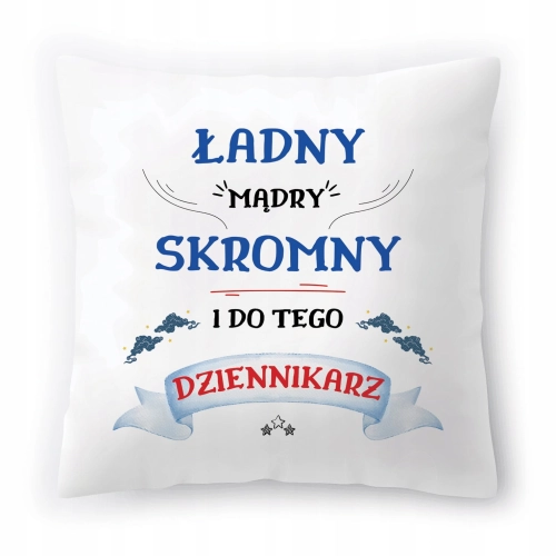 Poduszka Dla Dziennikarza na Urodziny Prezent z Nadrukiem ze Zdjęciem
