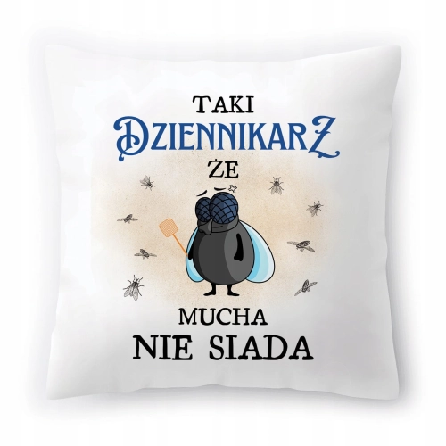 Poduszka Dla Dziennikarza na Urodziny Prezent z Nadrukiem ze Zdjęciem