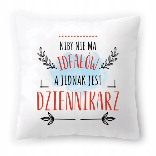 Poduszka Dla Dziennikarza na Urodziny Prezent z Nadrukiem ze Zdjęciem