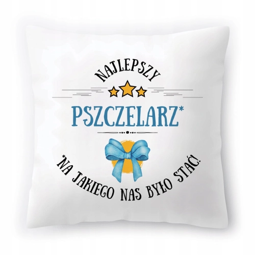 Poduszka Dla Pszczelarza na Urodziny Prezent z Nadrukiem ze Zdjęciem