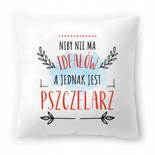 Poduszka Dla Pszczelarza na Urodziny Prezent z Nadrukiem ze Zdjęciem