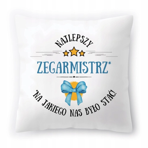 Poduszka Dla Zegarmistrza na Urodziny Prezent z Nadrukiem ze Zdjęciem