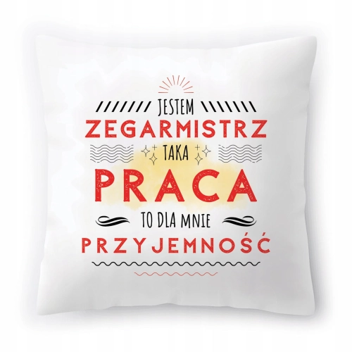 Poduszka Dla Zegarmistrza na Urodziny Prezent z Nadrukiem ze Zdjęciem