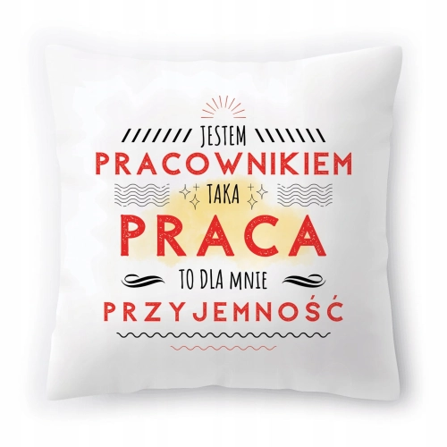 Poduszka Dla Pracownika na Urodziny Prezent z Nadrukiem ze Zdjęciem