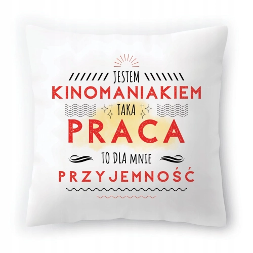 Poduszka Dla Kinomaniaka Idealny Urodziny Prezent z Nadrukiem ze Zdjęciem