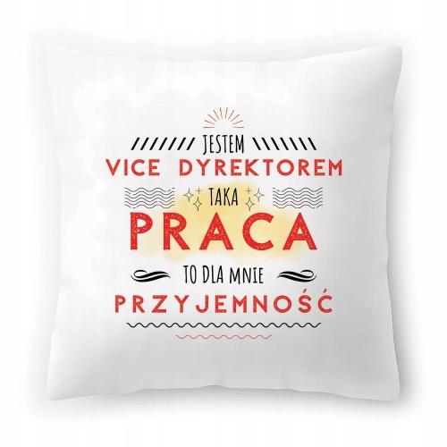 Poduszka Dla Vice Dyrektora na Urodziny Prezent z Nadrukiem ze Zdjęciem